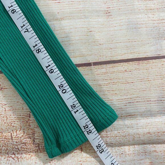 Free People Beach Women's green Long sleeve Ribbed Body Con Dress - Large - Picture 9 of 12